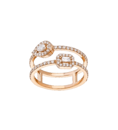 Diamond Curb-Link Ring