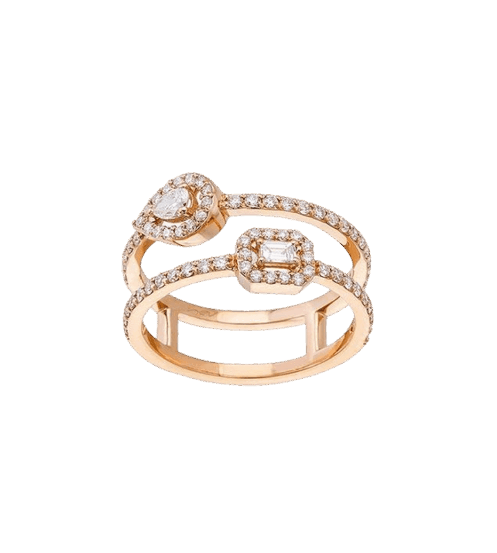 Diamond Curb-Link Ring